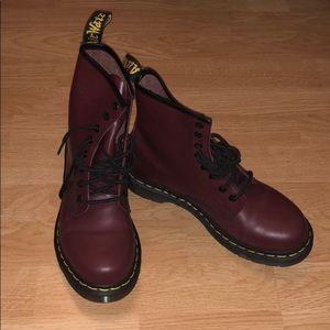 Burgundy Dr. Martens!